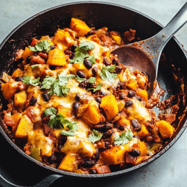 Rustic Butternut Squash And Black Bean Enchilada Skillet Recipe