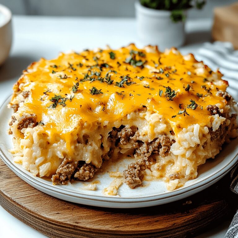 Cheesy Ground Beef And Rice Casserole Recipe