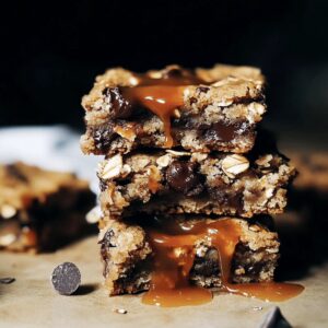 Salted Caramel Chocolate Chip Cookie Bars Recipe