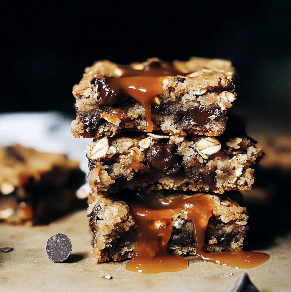 Salted Caramel Chocolate Chip Cookie Bars Recipe