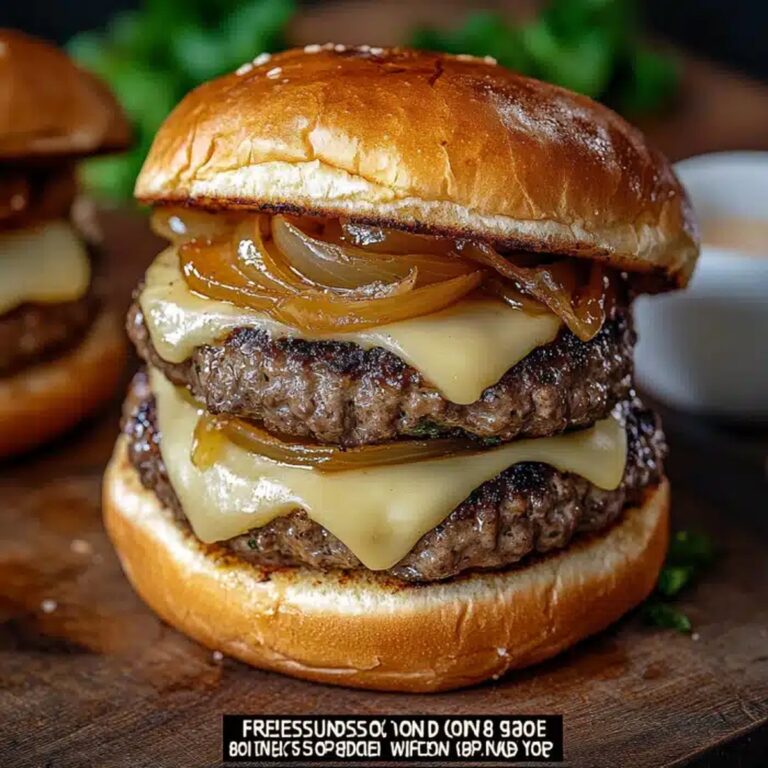Epic French Onion Soup Burgers Recipe