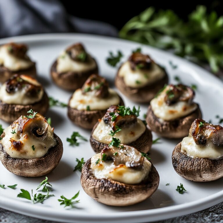 Easy Cream Cheese Stuffed Mushrooms Recipe