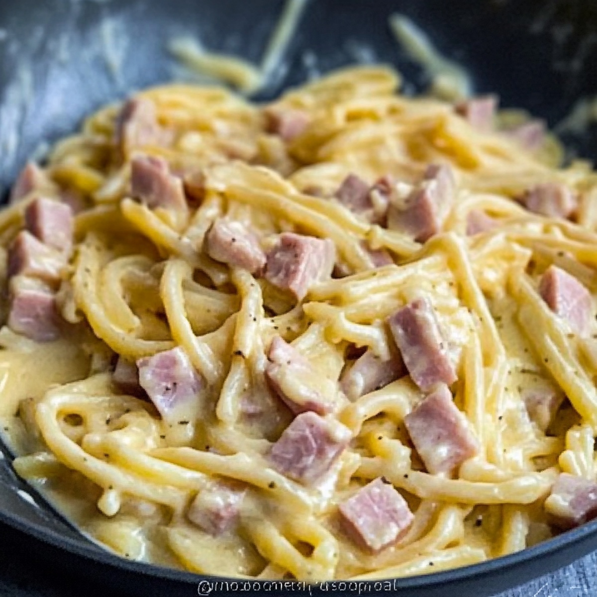 Creamy Ham Cheese Pasta Recipe
