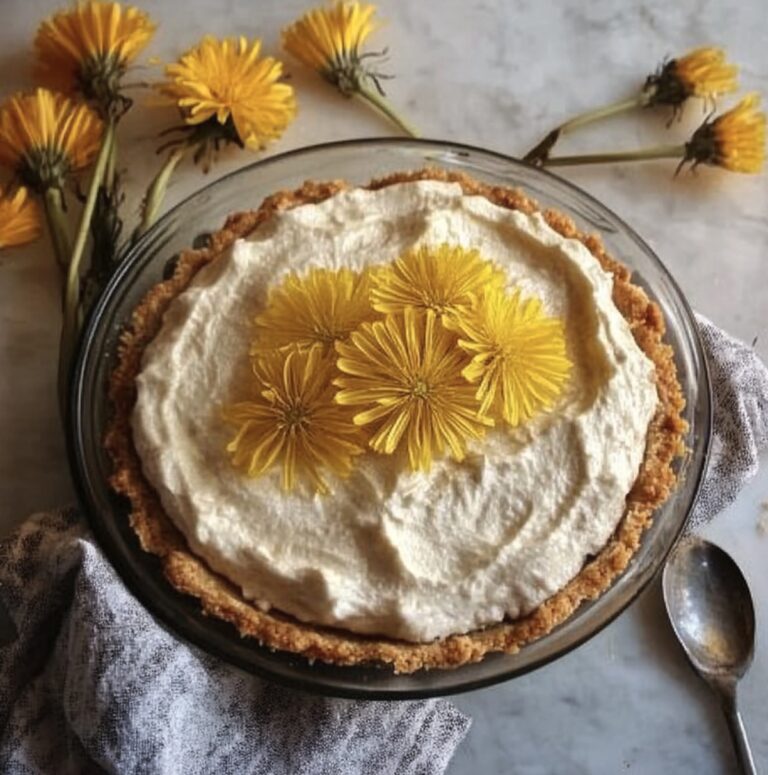 Dreamy Dandelion Cream Pie Recipe