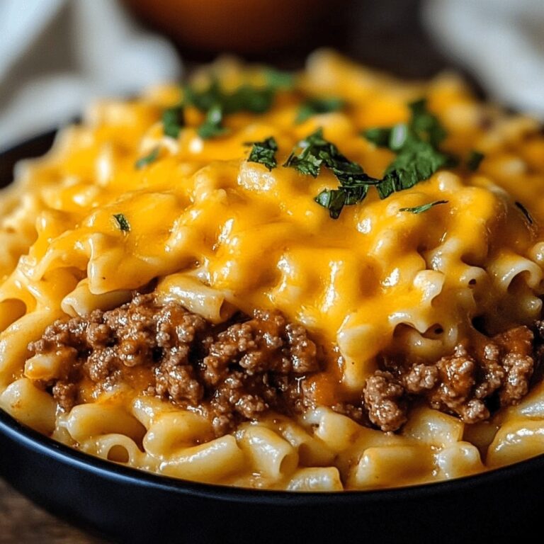 Hearty Sloppy Cheeseburger Pasta Recipe