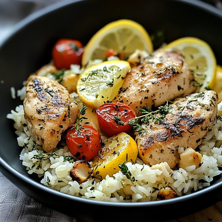 Greek Chicken And Lemon Rice Recipe