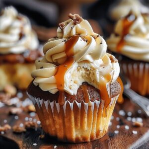 Indulgent Salted Caramel Cream Cheese Cupcakes Recipe