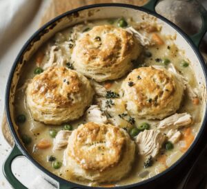 Chicken Pot Pie With Biscuits Recipe