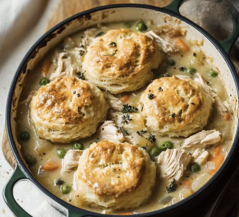 Chicken Pot Pie With Biscuits Recipe