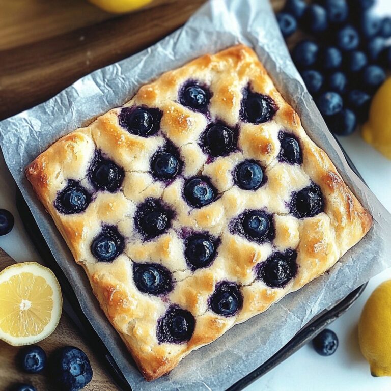 Sourdough Blueberry Lemon Focaccia Recipe