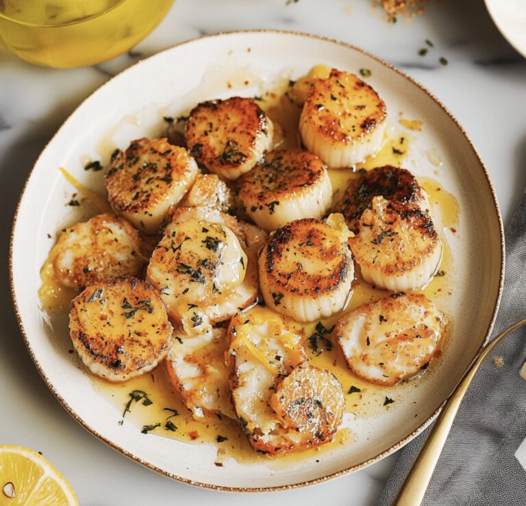 Lemon Butter Scallops Recipe