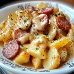 Cheesy Ranch Potatoes And Smoked Sausage Recipe