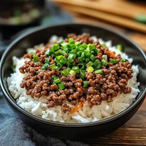 Korean Ground Beef Bowl Recipe