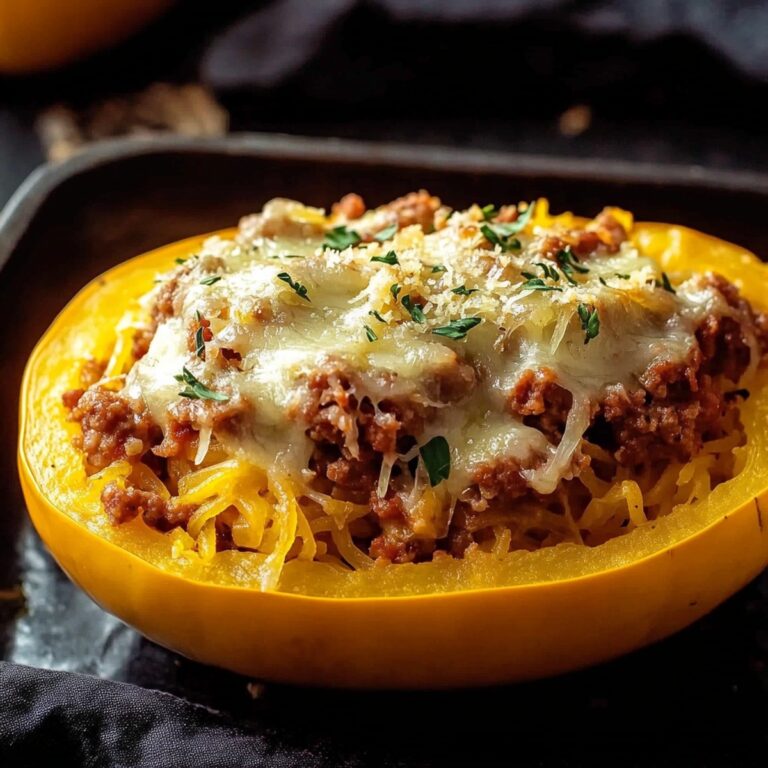 Hearty Sausage-Stuffed Spaghetti Squash Recipe