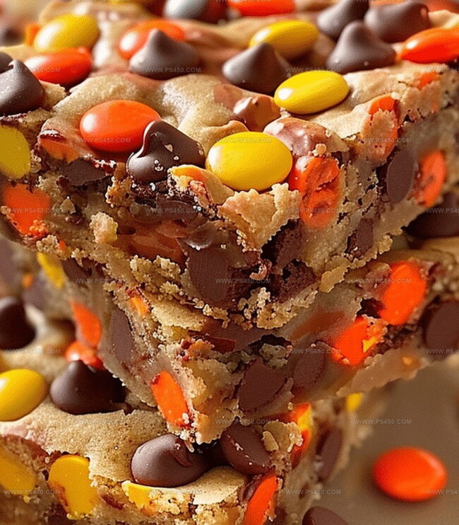 How to Bake Reeses Pieces Chocolate Chip Cookie Bars Just Right