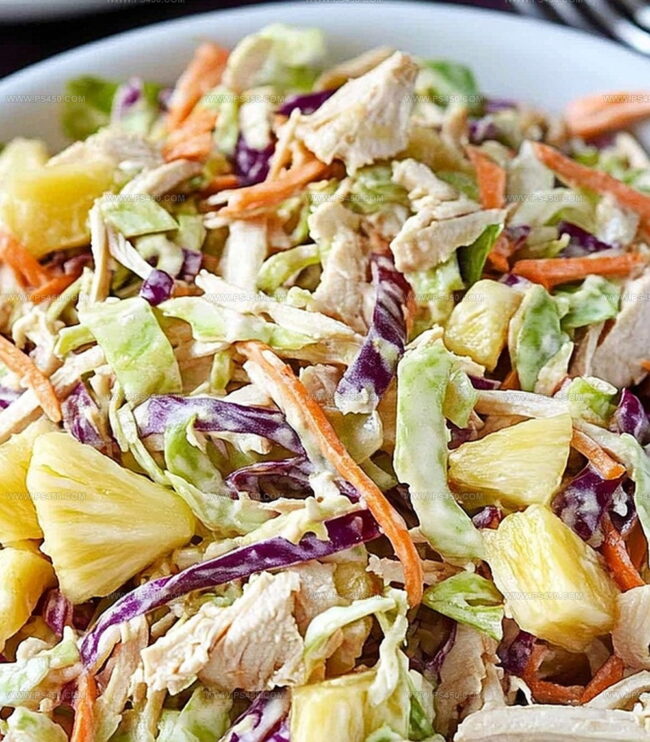 Easy Steps For Tropical Chicken Slaw