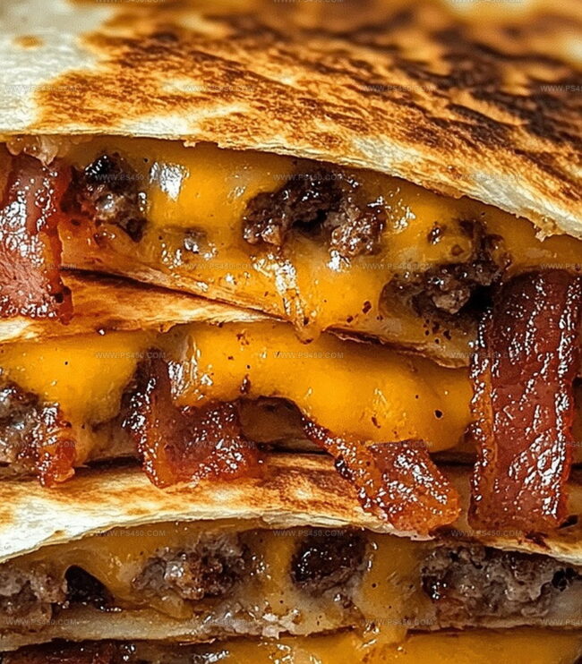 How to Wrap and Toast the Cheeseburger Quesadillas