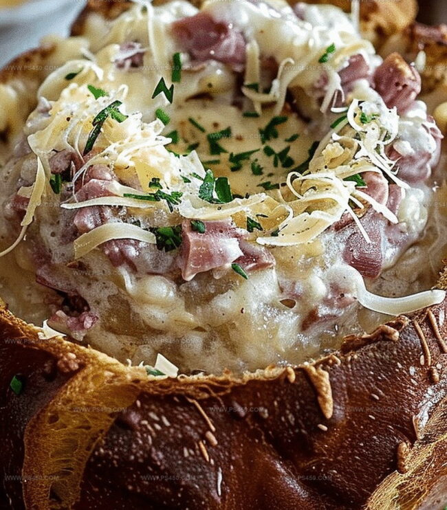 How to Make Hot Reuben Dip in a Rye Bread Bowl