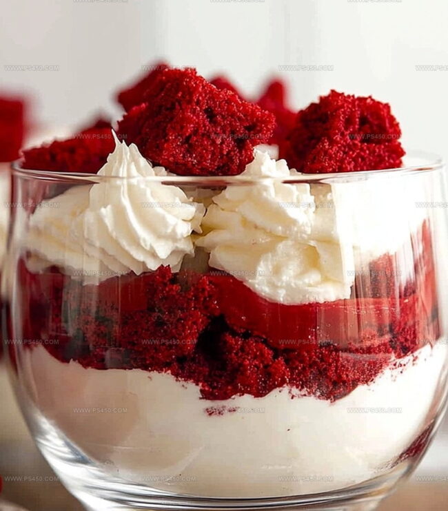 Step By Step Instructions For Red Velvet Cheesecake Trifle