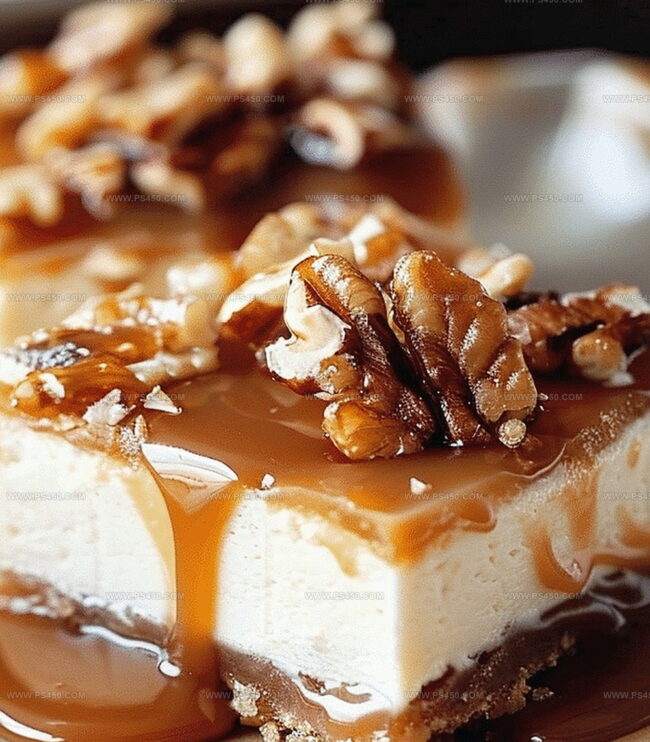 Instructions for Rich Caramel Cheesecake Squares