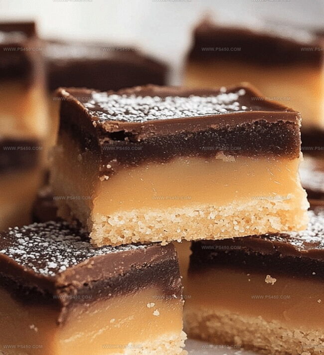 Easy Directions For Millionaire Shortbread