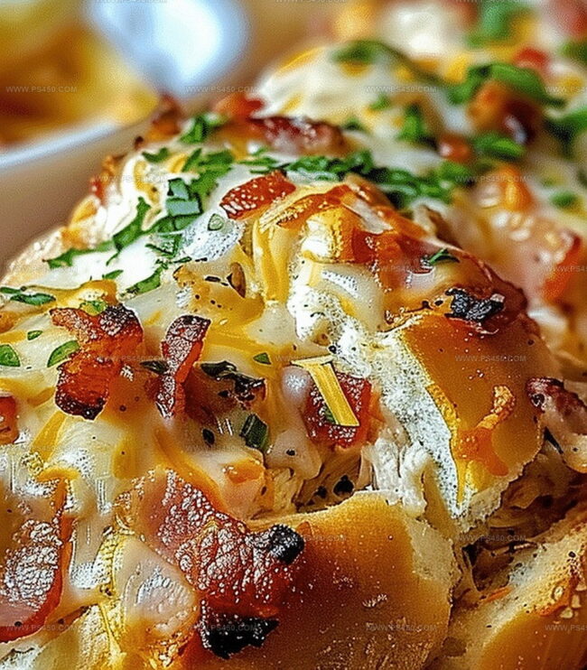 Steps to Make Chicken Bacon Ranch Stuffed Bread