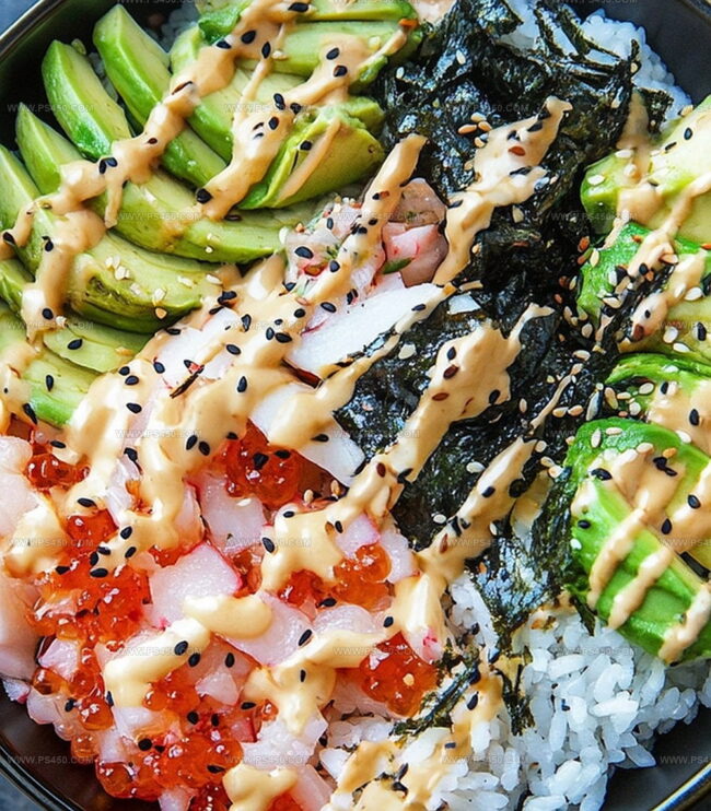 Steps To Build A California Sushi Bowl