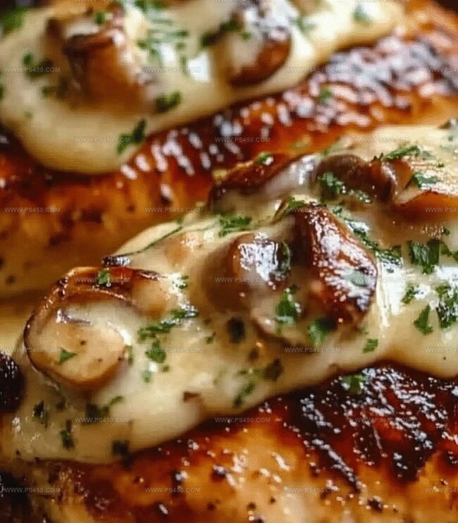 Stuffing and Cooking Cheesy Mushroom Chicken Step-by-Step