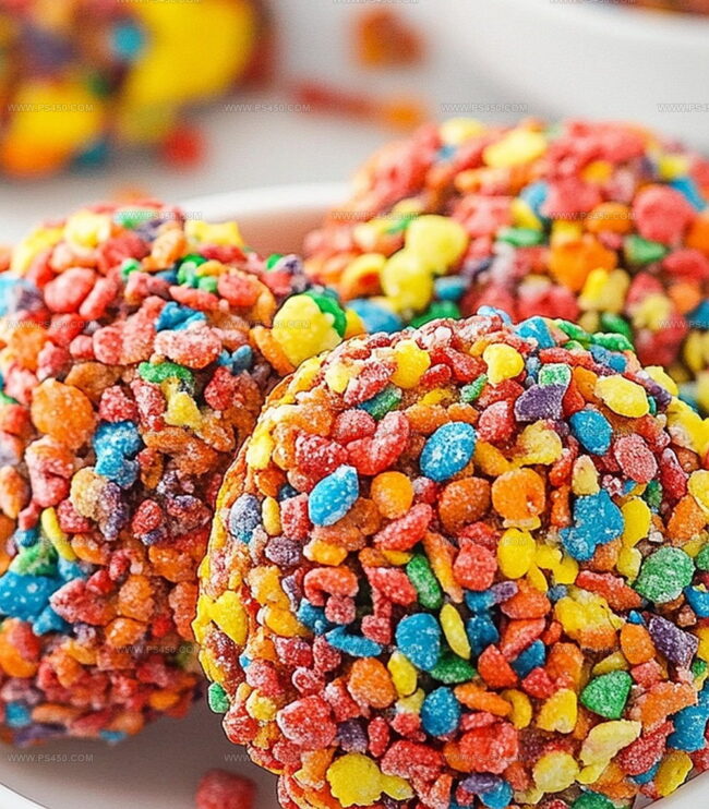 Step-By-Step For Fruity Pebbles Cookies