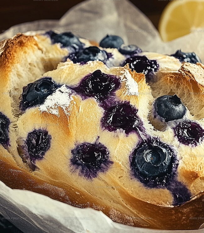 How To Make Lemon Blueberry Sourdough Bread At Home