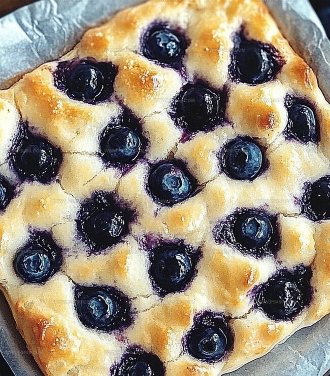 Simple Steps For Sourdough Blueberry Lemon Focaccia