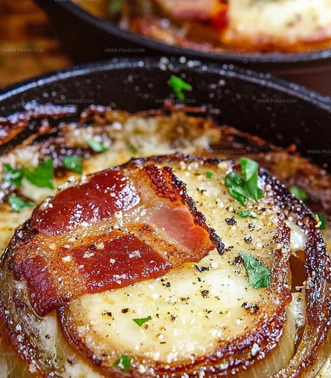 Steps To Make Creamy Asiago Bacon Wrapped Roasted Onions