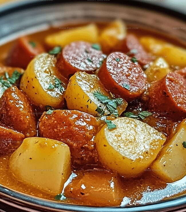 Making Cozy Kielbasa Soup in No Time