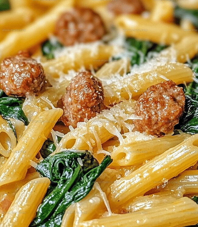 How to Make One-Pan Penne with Spinach and Italian Sausage