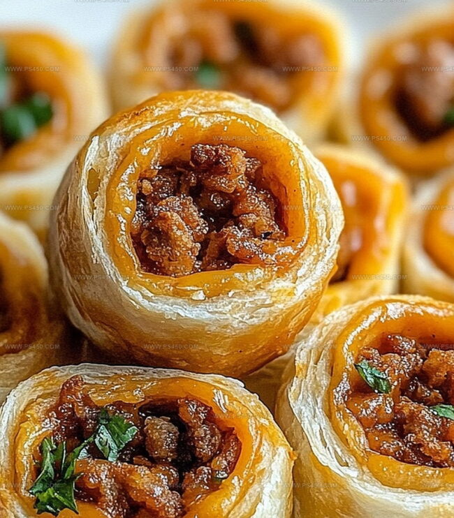 Steps To Make Air Fryer Crispy Taco Pinwheels At Home