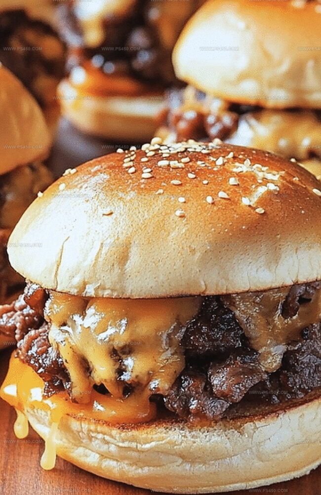 Why Roast Beef & Cheddar Sliders Are A Savory Snack Must