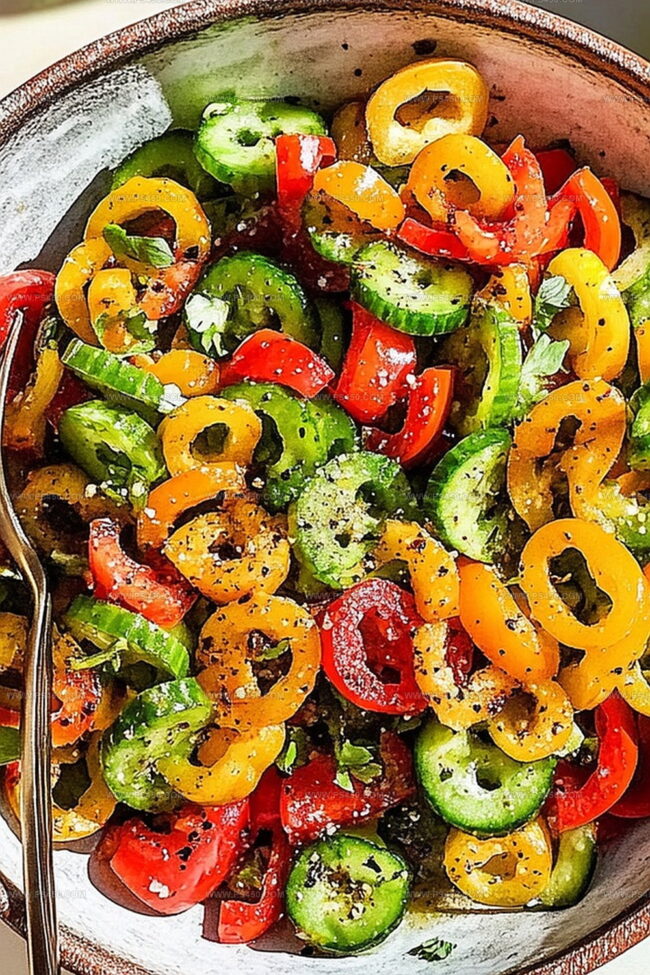 Why Viral TikTok Cucumber And Bell Pepper Salad Recipe Went Big