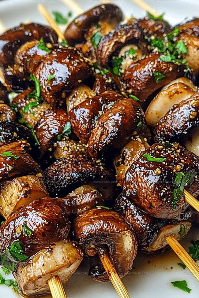 Why Balsamic Garlic Grilled Mushroom Skewers Are Bursting With Flavor