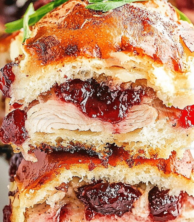 How to Assemble Cranberry Turkey Sliders