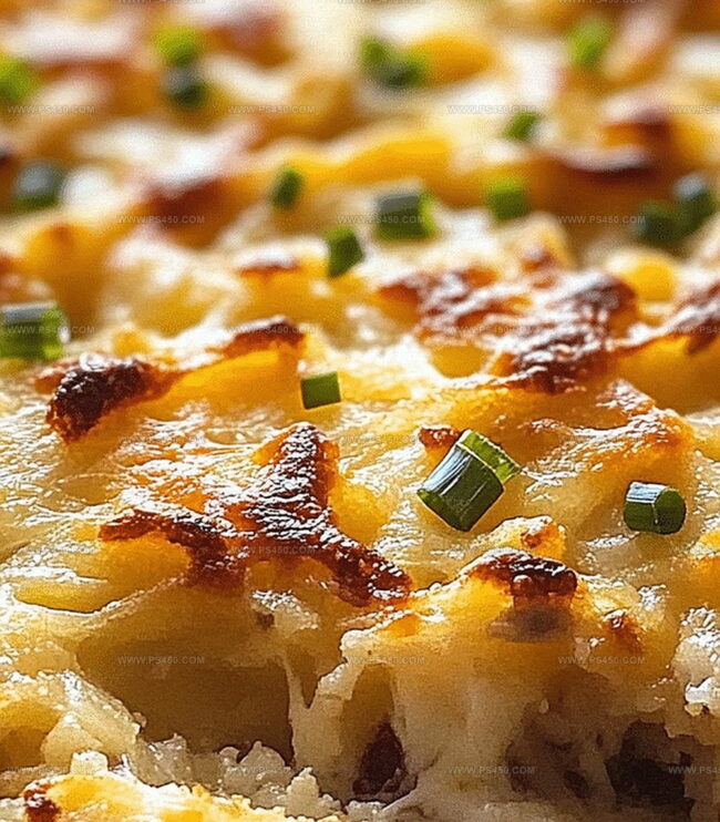 How to Bake Cream Cheese Hashbrown Casserole