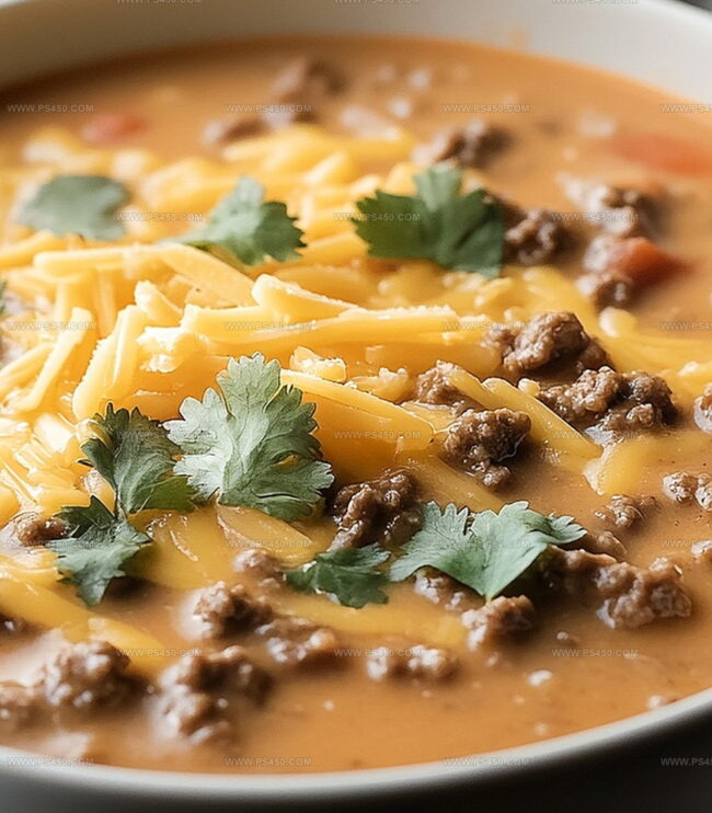 Steps To Make Creamy Cheesy Ground Beef Taco Soup Recipe