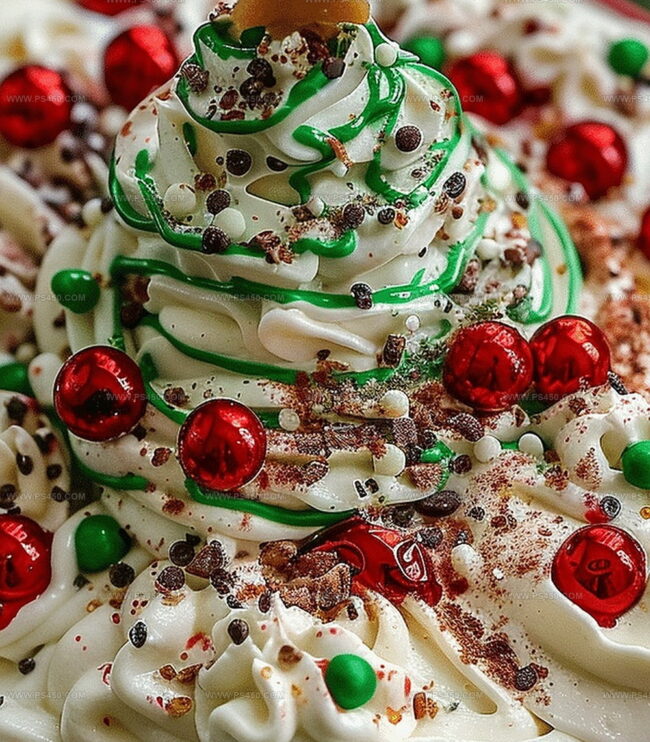 Directions for Layering the Perfect Christmas Tree Cake Dip