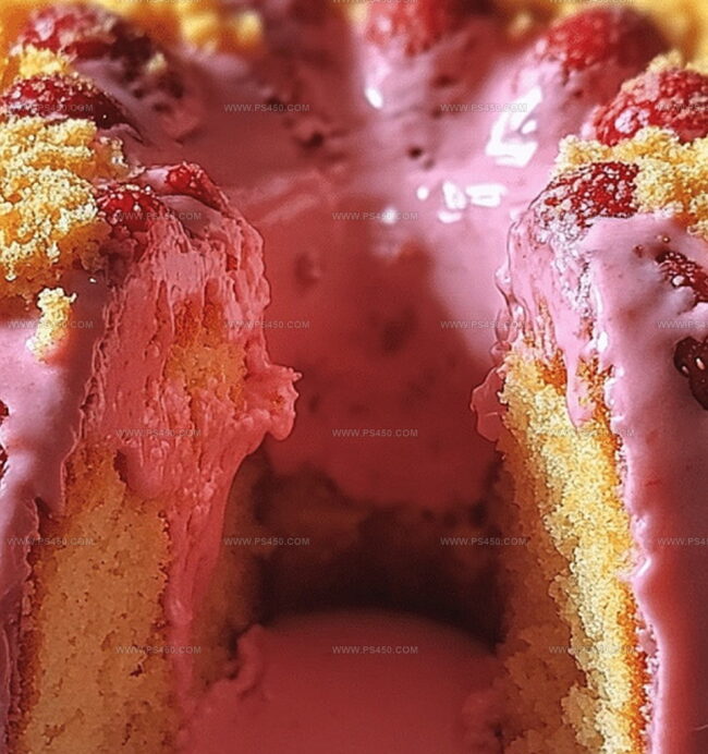 Steps To Make Strawberry Cheesecake Bundt Cake