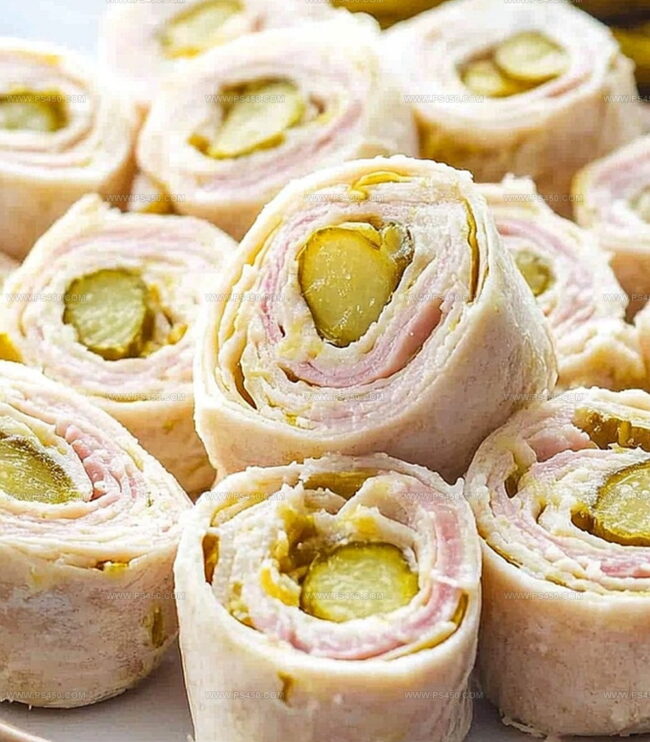 How To Assemble Pickle Dip Pinwheels