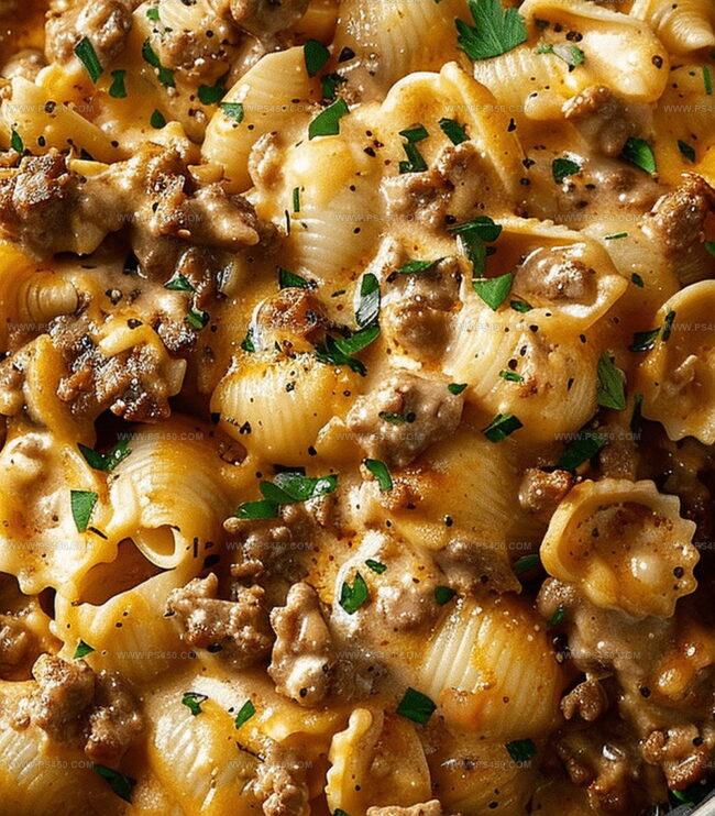 Cooking Directions for Rich Beef Shells Casserole