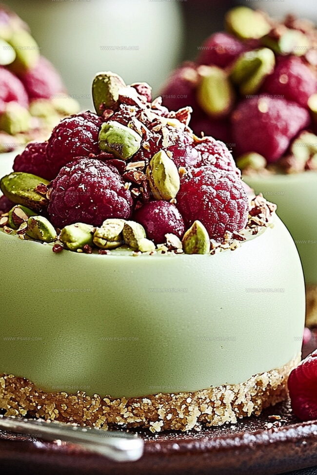 Why Pistachio & Raspberry Cheesecake Domes Are So Impressive