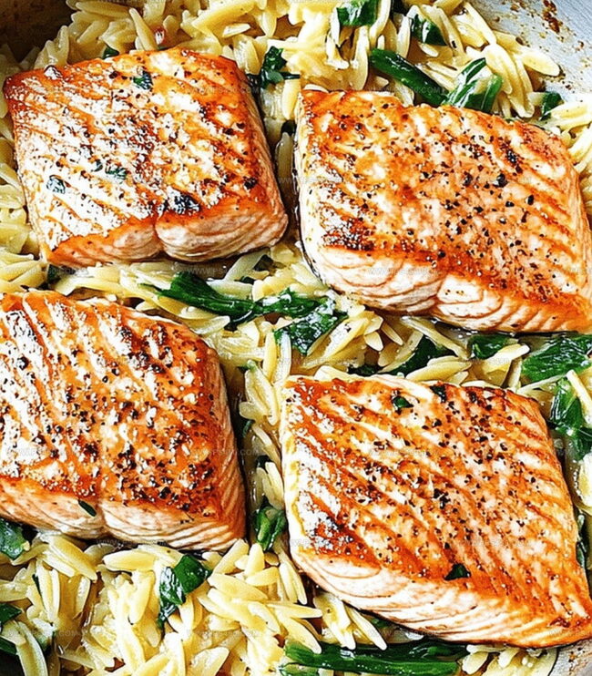 Cooking Instructions for Salmon with Bright Citrus Orzo